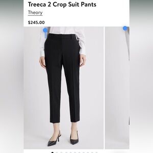 Theory Black Crop Suit Pants - Treeca 2